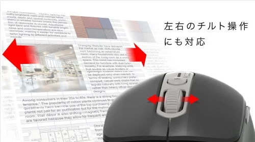 チルト操作で横スクロールにも対応