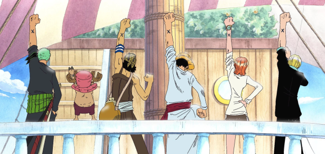 麦わらの一味のXマーク