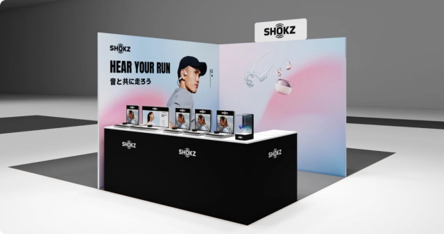 Shokzの製品展示ブース