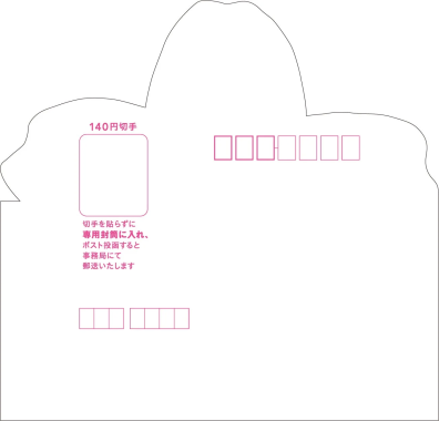 専用封筒と郵送方法の説明