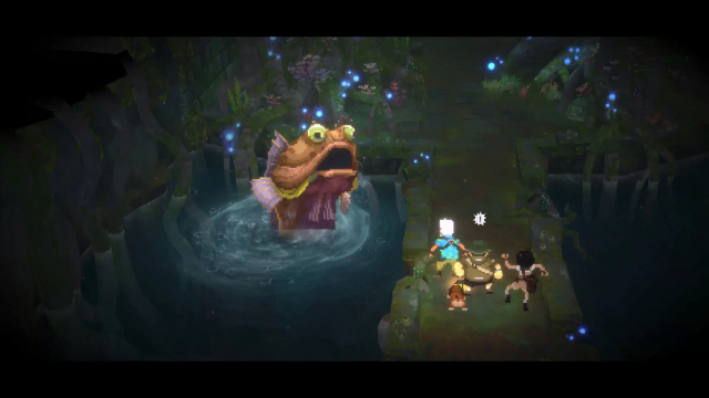 巨大魚モンスターとの遭遇