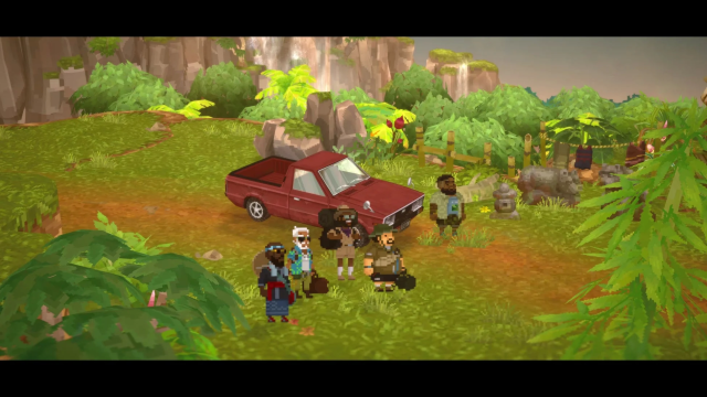 ジャングルの村の入り口